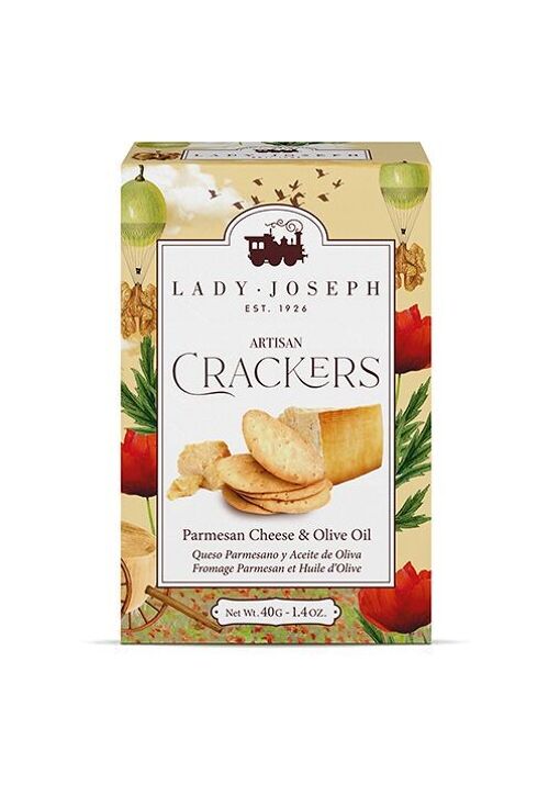 Crackers de parmesano. 40g.