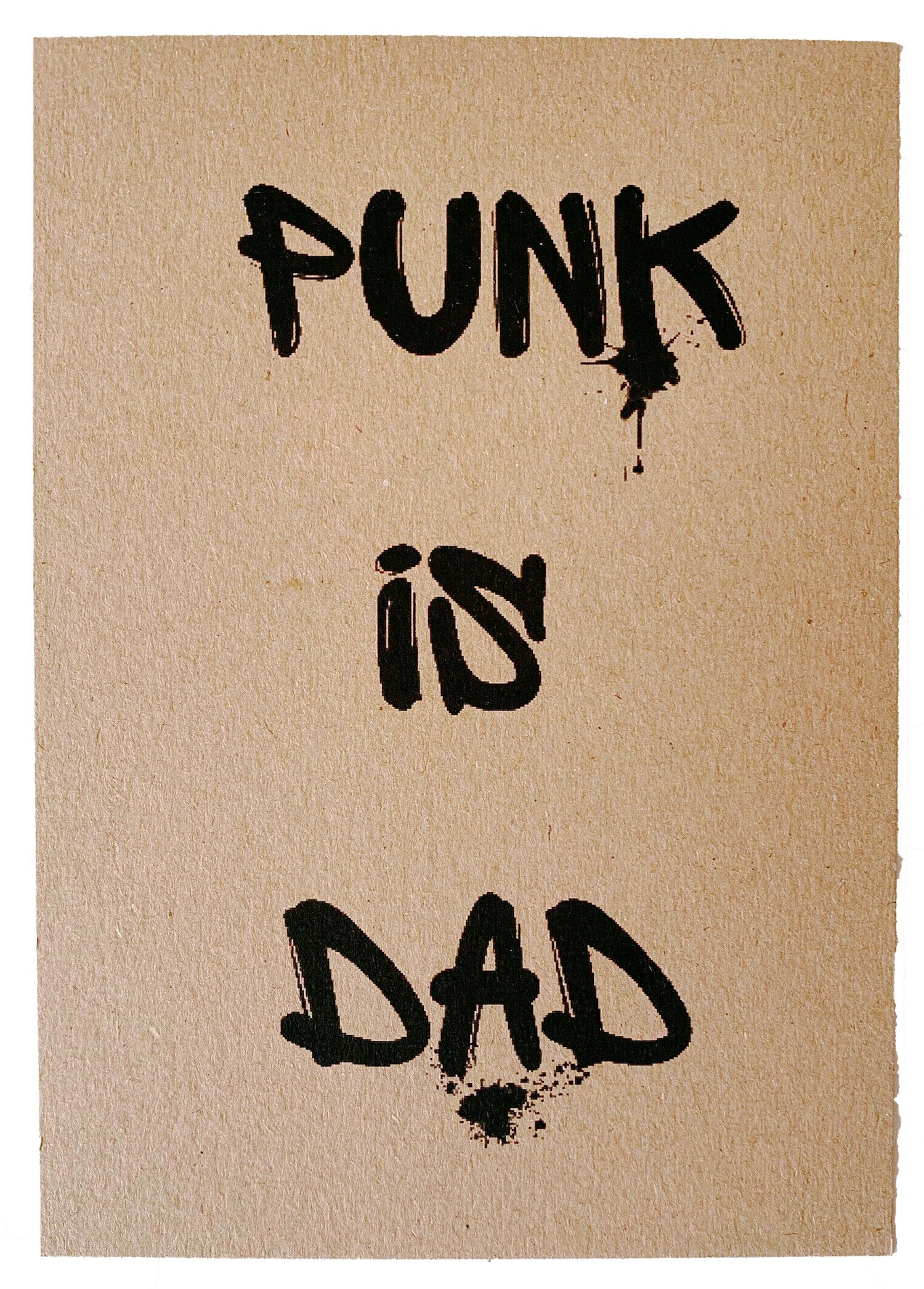 Postcard "Punk is Dad"