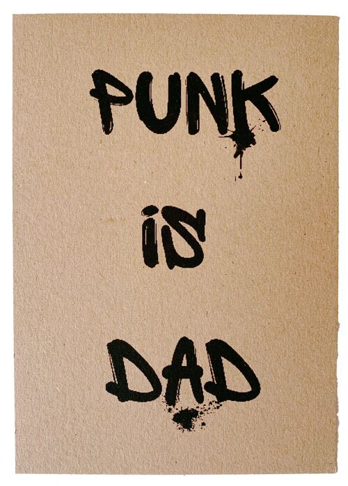 Postkarte "Punk is Dad"