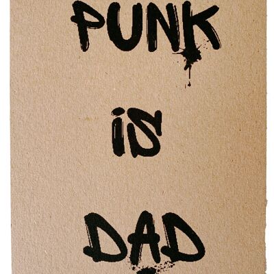 Postkarte "Punk is Dad"