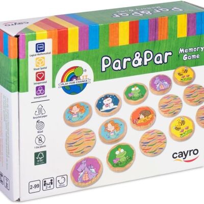 Pair and Pair – Paare finden – 20-teiliges Memory-Spiel