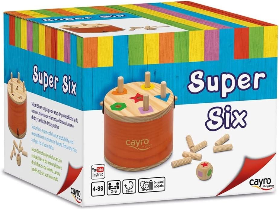 Super Six - Juego de Azar y Probabilidad - +4  Años