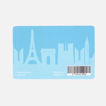 Magnet en Plexiglas Paris Tour Eiffel bleu roi (Lot de 5) 2