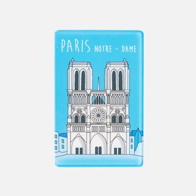 Imán de plexiglás Notre-Dame de París (juego de 5)