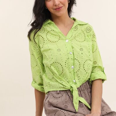 English embroidery cotton shirt REF. 2501