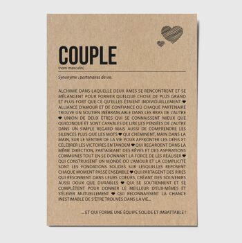 Carte postale définition Couple 1
