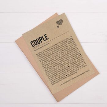 Carte postale définition Couple 2