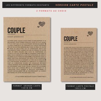 Carte postale définition Couple 3