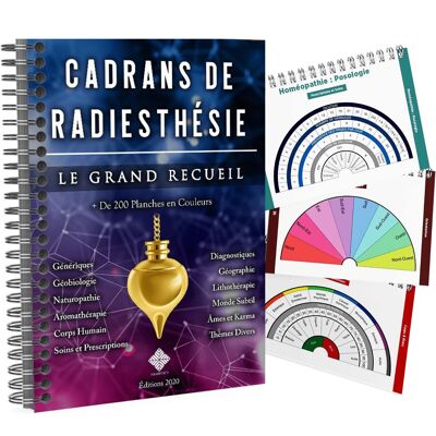 PRO Radiestesia Dials – Libro di 200 tavole per pendolo divinatorio – La Grande Collezione (formato A4)