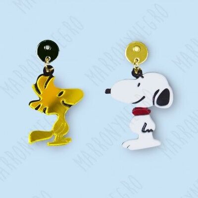 Pendientes Metacrilato Snoopy