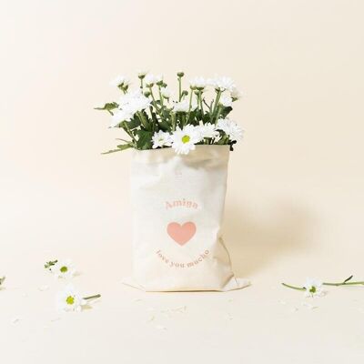 Gift cloth bag "Friend love you a lot" new