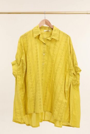 Chemise oversize broderie anglaise en coton REF. 5689