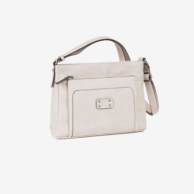 CROSSBODY BAG, BEIG COLOR, CLASSIC SERIES