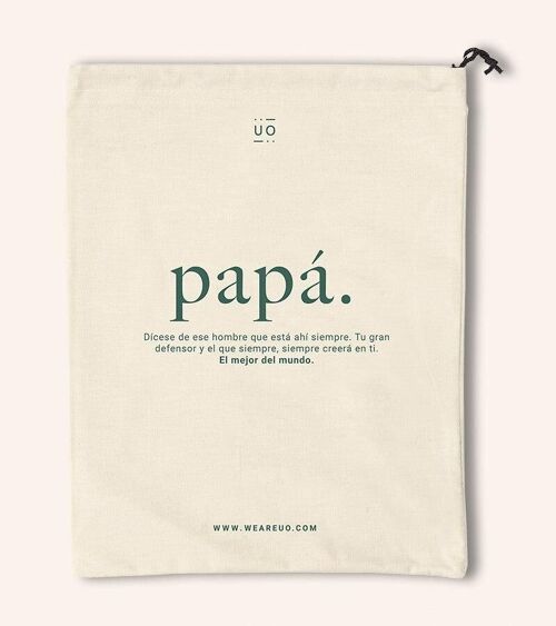 Bolsa Tela Regalo "Papá definición" NEW