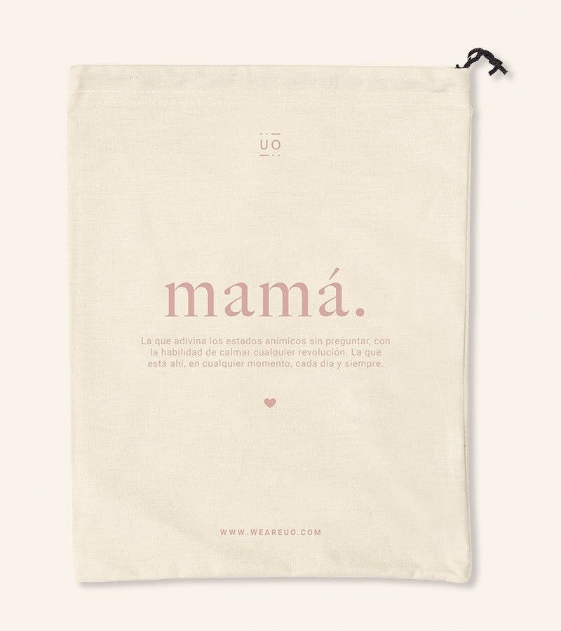 Sac cadeau en tissu "Maman". Définition" Rose