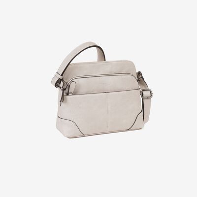 BOLSO BEIG BANDOLERA CLASSIC