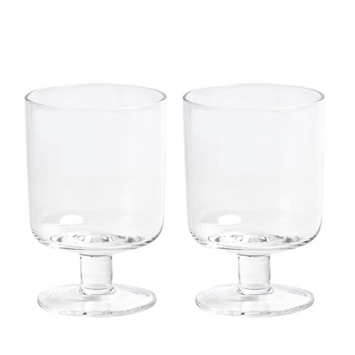 Eddie Wine Glass Set of 2 - Clear