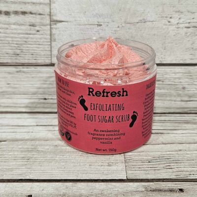 Exfoliant au sucre pour les pieds Refresh