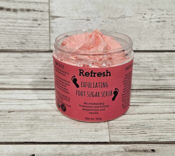 Exfoliant au sucre pour les pieds Refresh 1