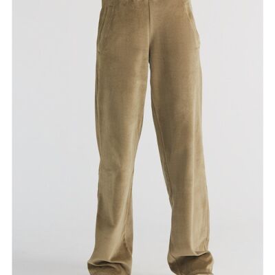 1464-041 | Pantaloni Nicky da donna a gamba dritta - oliva