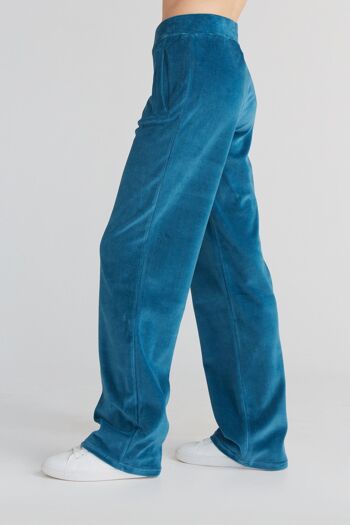 1464-044 | Pantalon Nicky femme jambe droite - Bleu Danube 2