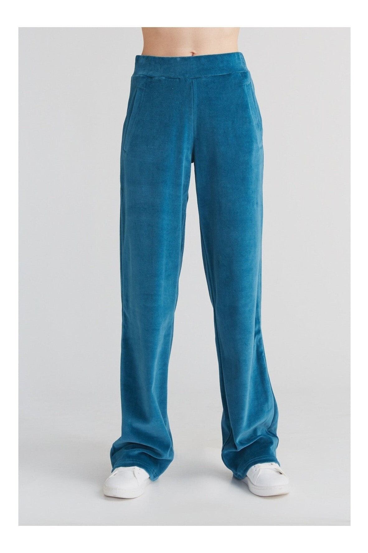 1464-044 | Pantalon Nicky femme jambe droite - Bleu Danube