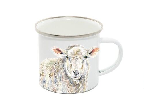 Enamel Mug 12oz, Sheep, Ewe, Molly