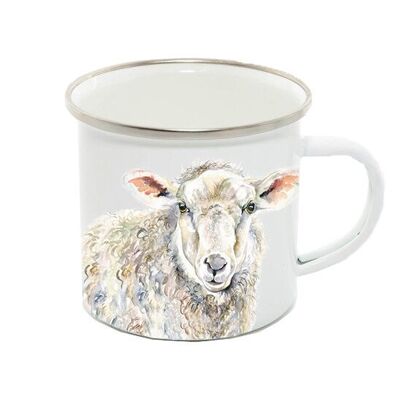 Enamel Mug 12oz, Sheep, Ewe, Molly