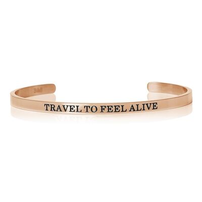 Travel To Feel Alive - 18k Rose Gold