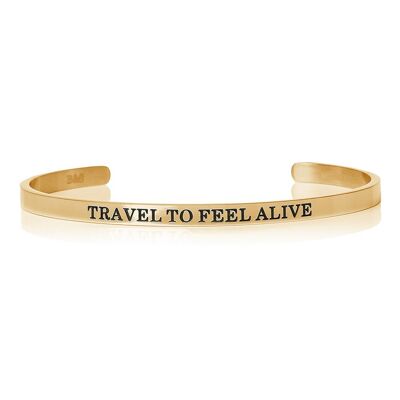 Travel To Feel Alive - 18k Gold