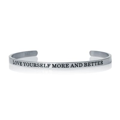Love Yourself More And Better - 18k White Gold