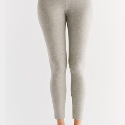 1611-02 | Women's leggings cotton jersey - grey melange