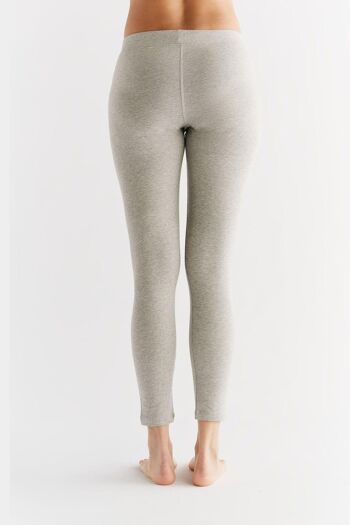 1611-02 | Legging femme jersey coton - gris chiné 3