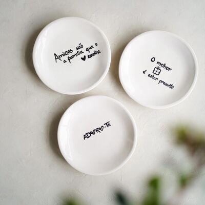 Plate with message - Friendship version