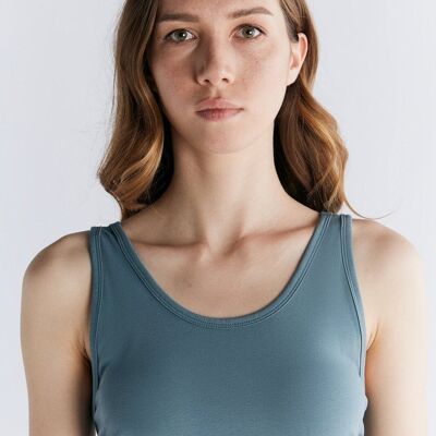 1513-066 | Bustier tipo sobre para mujer - Tapestry Blue