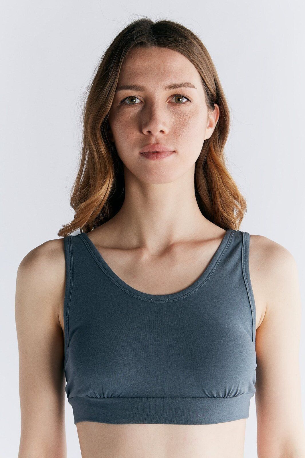 1513-068 | Bustier Enveloppe Femme - Ardoise Foncé