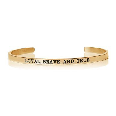 Loyal, Brave, And, True - 18k Gold