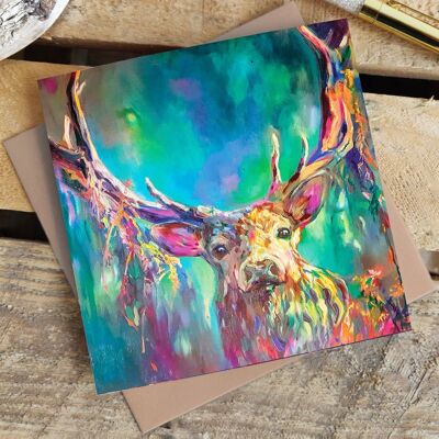 Greetings Card - Woodland Stag
