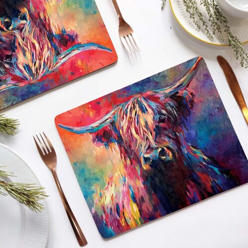 Placemat - Red Highland Cow