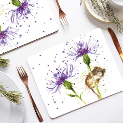 Placemat - Splatter Cornflower Mouse