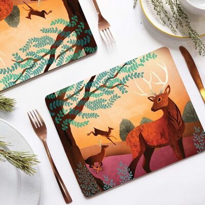 Set de table - Cerf rouge