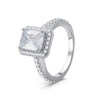 Bague Rectangulaire Argent 5