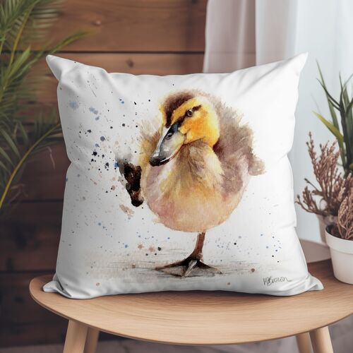 Vegan-Suede Cushion - Baby Duckling