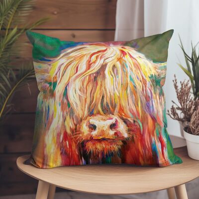 Vegan-Suede Cushion - Baby Highland