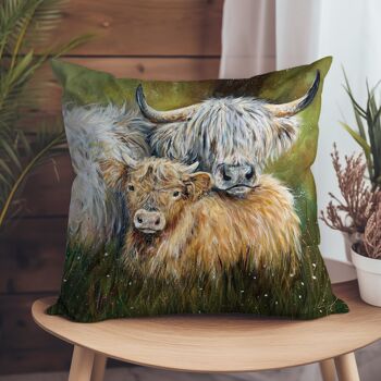 Coussin Vegan-Suède - Family of Coos 1