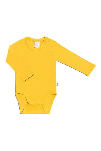 2005SG | Body bébé manches longues - jaune soleil 1