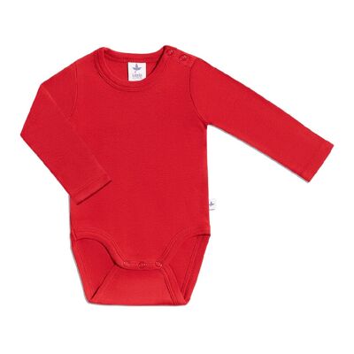 2005ZR | Body a maniche lunghe per neonato - rosso mattone