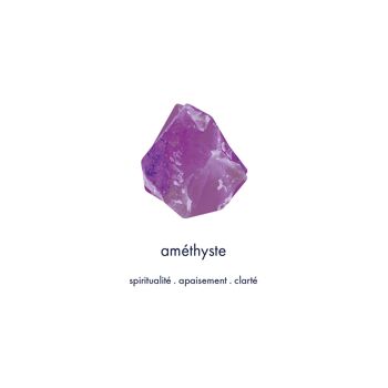 Collier pierre naturelle d'améthyste violet - Orphée 5