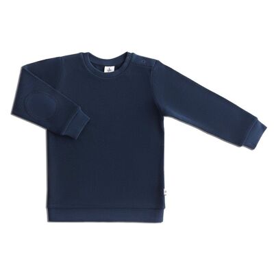 2017 ID | Kinder Piqué-Basic Sweatshirt - Indigo