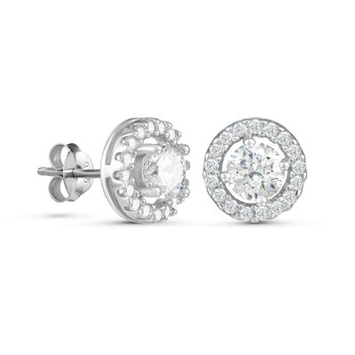 Boucles d'oreilles cercle en argent